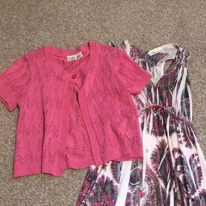 Cato maxi dress and sweater